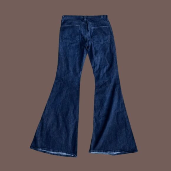 Y2K 7 For All Mankind Women's Bellbottom 5 Pocket Denim Flare Jeans Blue Size 28 - Picture 1 of 5